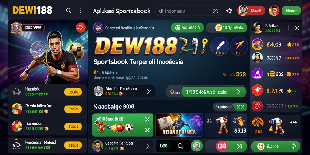 Tampilan intuitif dan gameplay seru dari DEWI188 sebagai aplikasi Sportsbook.