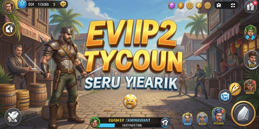 Screenshot menampilkan gameplay seru dari EVIP2 di dunia Tycoon.