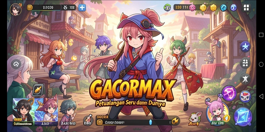 Screenshot GACORMAX menampilkan gameplay Anime yang mendebarkan.