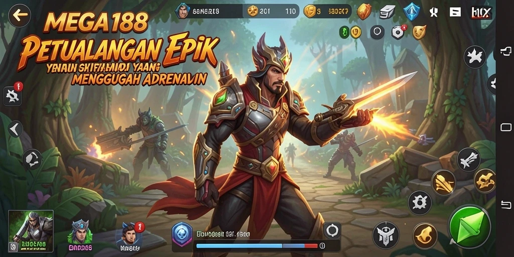 Screenshot gameplay MEGA188 menampilkan aksi seru dalam menjelajahi dunia petualangan.