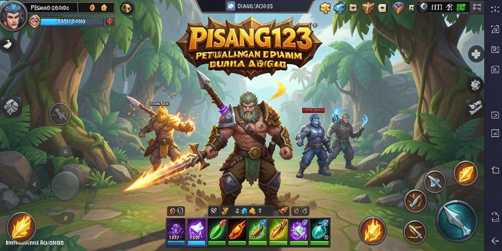Tampilan gameplay PISANG123 yang seru dan menarik dalam petualangan ARPG.