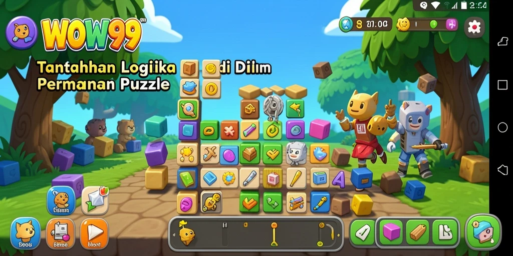 Tampilan gameplay menampilkan berbagai tantangan Puzzle yang menarik dan menantang.