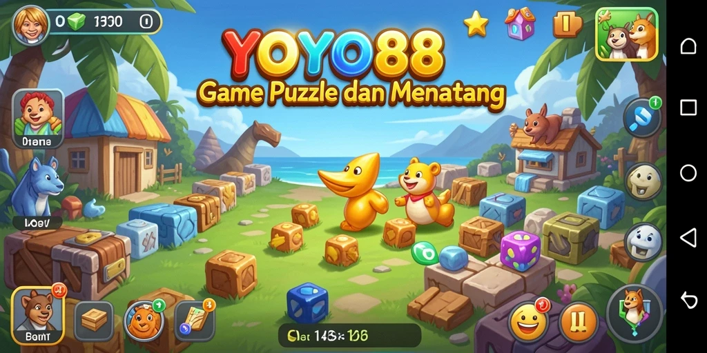 Screenshot utama YOYO88 menampilkan gameplay Puzzle yang menarik dan menantang.