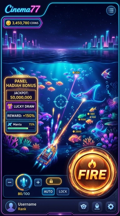 Tampilan utama aplikasi cinema77 dengan berbagai pilihan aplikasi.